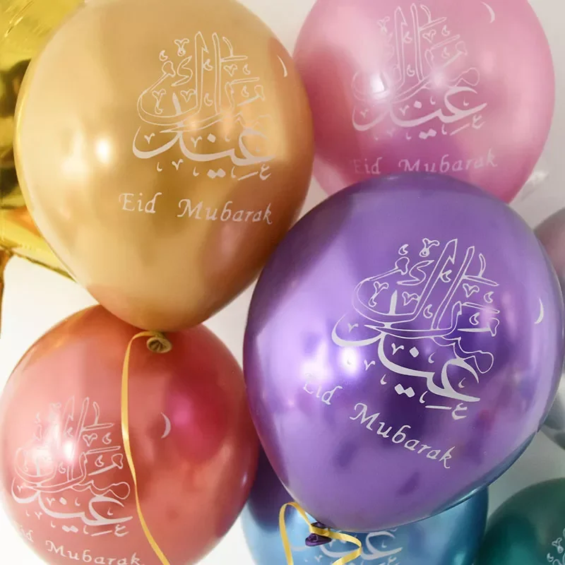 10pcs Eid Mubarak Metal Latex Balloon Ramadan Kareem Decoration Air Globos Ramadan Mubarak Muslim Islamic Festival Party Decor
10pcs Eid Mubarak Metal Latex Balloon Ramadan Kareem Decoration Air Globos Ramadan Mubarak Muslim Islamic Festival Party Decor