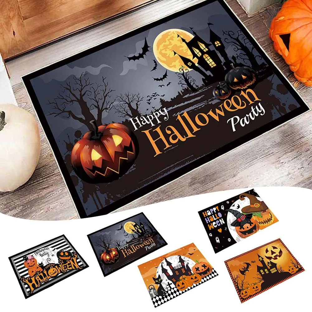 Halloween Carpet Crystal Velvet Kitchen Bathroom Slip Floor Mat Carpet Happy Halloween Party Decor Home Bathroom Accessories
Halloween Carpet Crystal Velvet Kitchen Bathroom Slip Floor Mat Carpet Happy Halloween Party Decor Home Bathroom Accessories