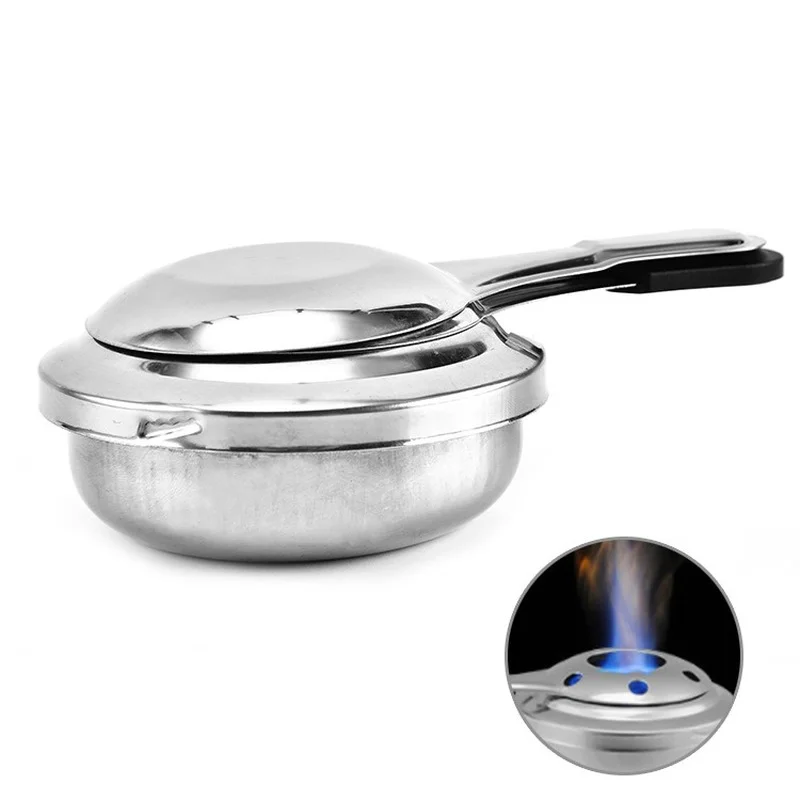 9.5cm/3.74in Windproof Fondue Burner Outdoor Cooking Pot Camping Hiking Alcohol Stove with Safety Cover
9.5cm/3.74in Windproof Fondue Burner Outdoor Cooking Pot Camping Hiking Alcohol Stove with Safety Cover