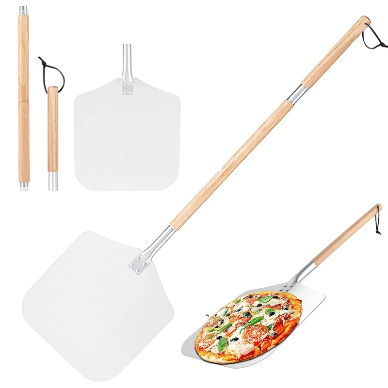 Aluminum Pizza Shovel Peel Detachable Long Wooden Handle Pastry Tools Accessories Pizza Paddle Spatula Cake Baking Turner
Aluminum Pizza Shovel Peel Detachable Long Wooden Handle Pastry Tools Accessories Pizza Paddle Spatula Cake Baking Turner