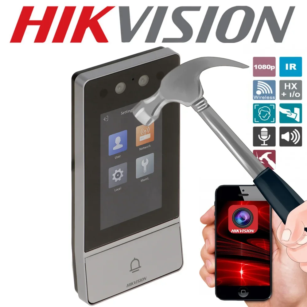 Hikvision DS-KV9503-WBE1 Металлическая антивандальная распознавание лиц IP-дверная станция для виллы RFID, Wi-Fi, ЖК-дисплей, распознавание лиц
Hikvision DS-KV9503-WBE1 Металлическая антивандальная распознавание лиц IP-дверная станция для виллы RFID, Wi-Fi, ЖК-дисплей, распознавание лиц