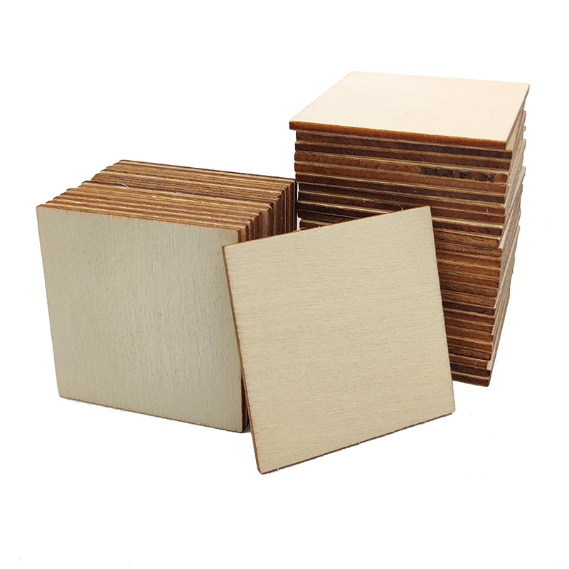 10pcs 80mm Natural Unfinished Wood Slices, Square Blank Wooden Square Cutouts for DIY Crafts, Painting, Writing, Coasters
10pcs 80mm Natural Unfinished Wood Slices, Square Blank Wooden Square Cutouts for DIY Crafts, Painting, Writing, Coasters