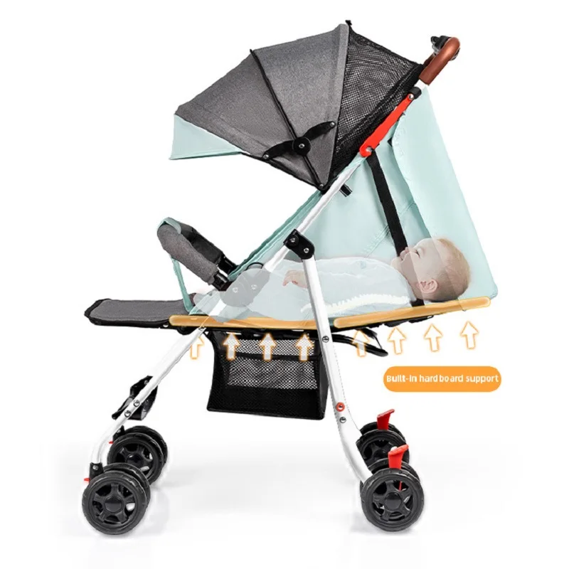 

lightweight Baby Stroller Foldable Sit and Lie Down Baby Strollers Wagon Luxury Travel Baby Carriage for Newborn Infant Cart