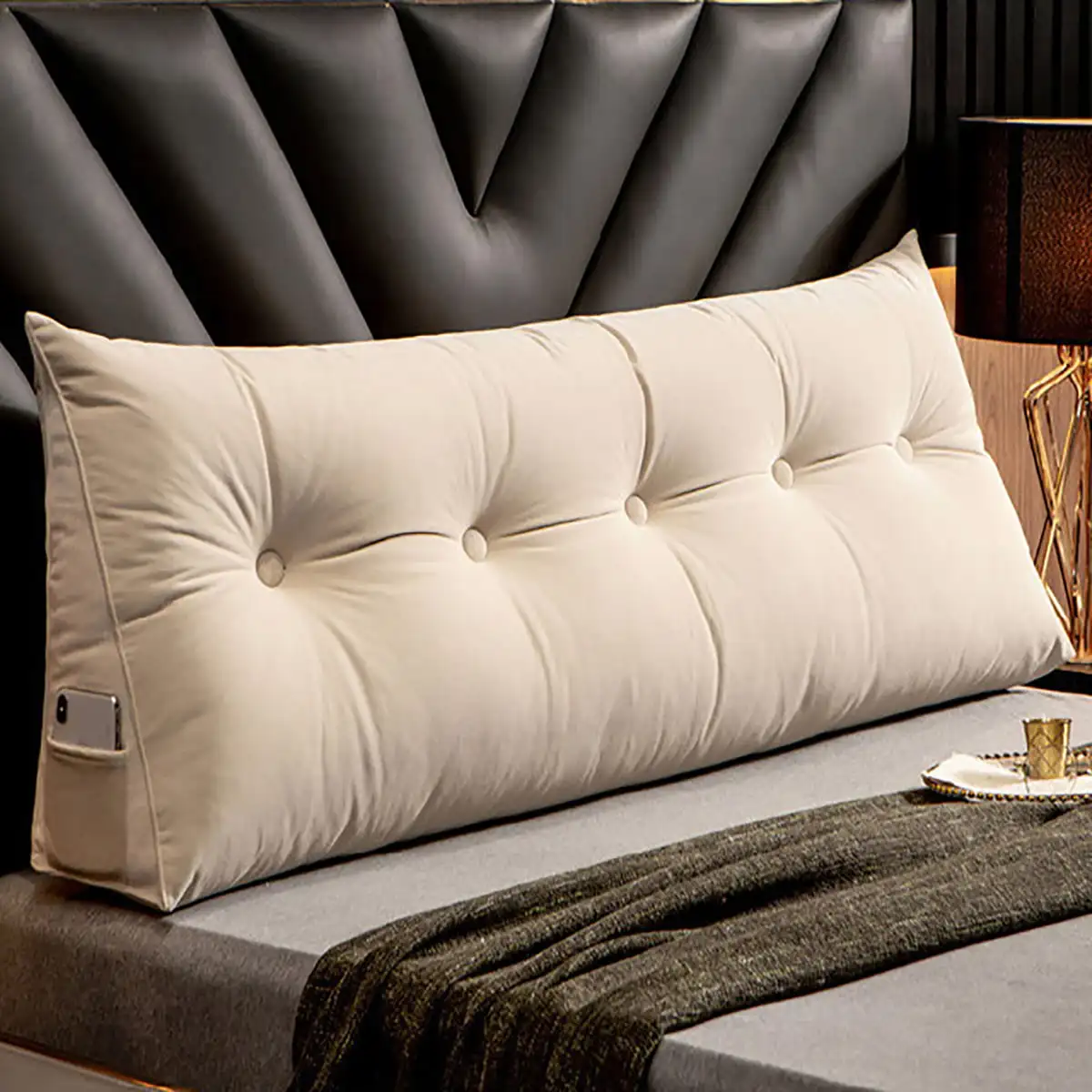 39/47/59 Inches Large Bolster Triangular Wedge, Headboard Cushion Upholstered Wedge Pillow, Cotton Triangular Reading Backrest P
39/47/59 Inches Large Bolster Triangular Wedge, Headboard Cushion Upholstered Wedge Pillow, Cotton Triangular Reading Backrest P