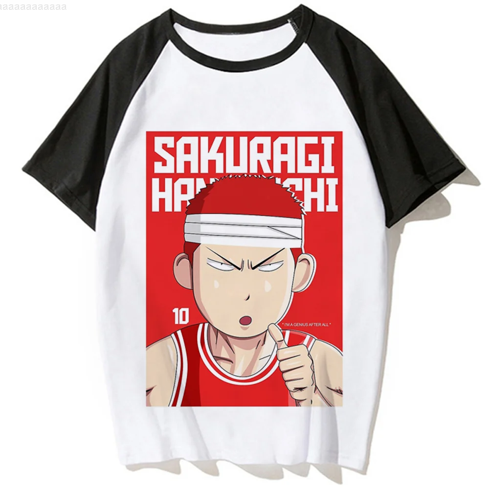 Футболка Slam Dunk женская с графическим принтом, забавная уличная одежда в японском стиле Харадзюку