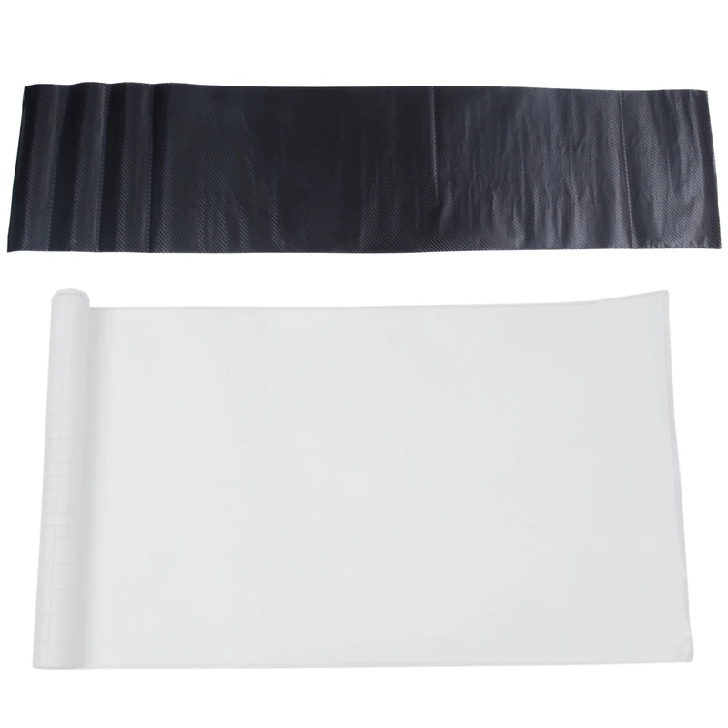 2Pcs DIY 30X127 3D Carbon Fiber Decal Vinyl Film Wrap Roll Adhesive Car Sticker Sheet - Black & White
2Pcs DIY 30X127 3D Carbon Fiber Decal Vinyl Film Wrap Roll Adhesive Car Sticker Sheet - Black & White