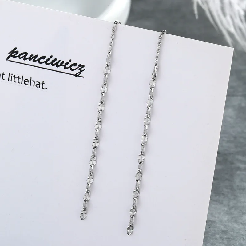 Серьги с цепочкой CIAXY цвета серебра для женщин, модные длинные серьги с кисточками и блестками в стиле феи для подарка на вечеринке.