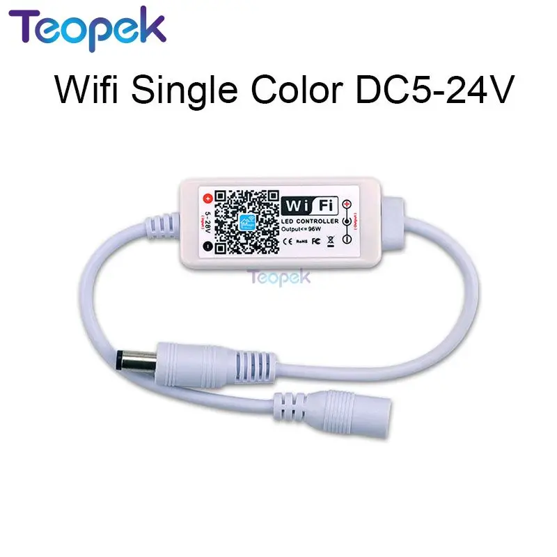 teopek Беспроводной контроллер Wi-Fi для светодиодной ленты