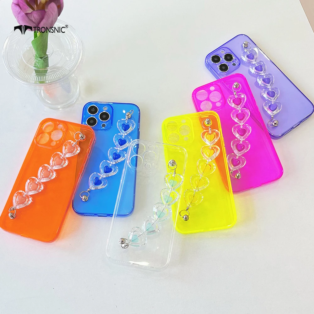 Fluorescent Clear Crystal Candy Color Love Chain Case For iPhone 13 12 11 Pro Max X XR XS 7 8 Plus Dream Bracelet Rose Red Cover
Fluorescent Clear Crystal Candy Color Love Chain Case For iPhone 13 12 11 Pro Max X XR XS 7 8 Plus Dream Bracelet Rose Red Cover