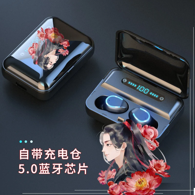 

The Founder of Diabolism Cos Bluetooth earphones Wei wu xian Lan wang ji Cosplay MDZS For Android Mo Dao Zu Shi Wireless Earbuds