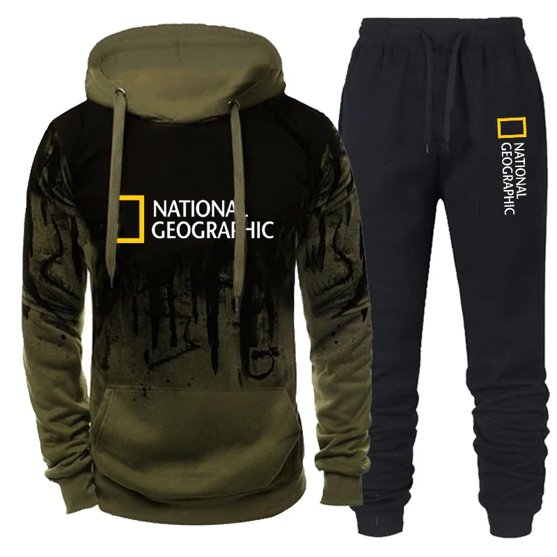 National-Geographic-Men's Sweatshirt +Pants 2 Piece Set Casual Sportswear Hoodies Wear Autumn And Winter New Sportswear Suit Hot
National-Geographic-Men's Sweatshirt +Pants 2 Piece Set Casual Sportswear Hoodies Wear Autumn And Winter New Sportswear Suit Hot