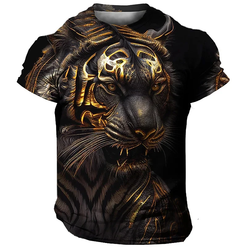 Men's T-Shirt 3D Tiger Print Tees Oversized Tops Summer Casual Mens Animal Pattern T Shirt Streetwear Quick Dry Fashion Clothes
Men's T-Shirt 3D Tiger Print Tees Oversized Tops Summer Casual Mens Animal Pattern T Shirt Streetwear Quick Dry Fashion Clothes