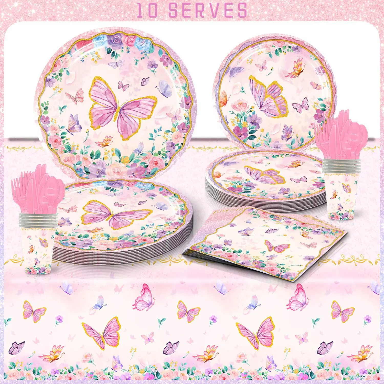 Pink Butterfly Disposable Tableware Flower Butterfly Plates Napkin Girl Princess Happy Birthday Party Decor Babyshower
Pink Butterfly Disposable Tableware Flower Butterfly Plates Napkin Girl Princess Happy Birthday Party Decor Babyshower