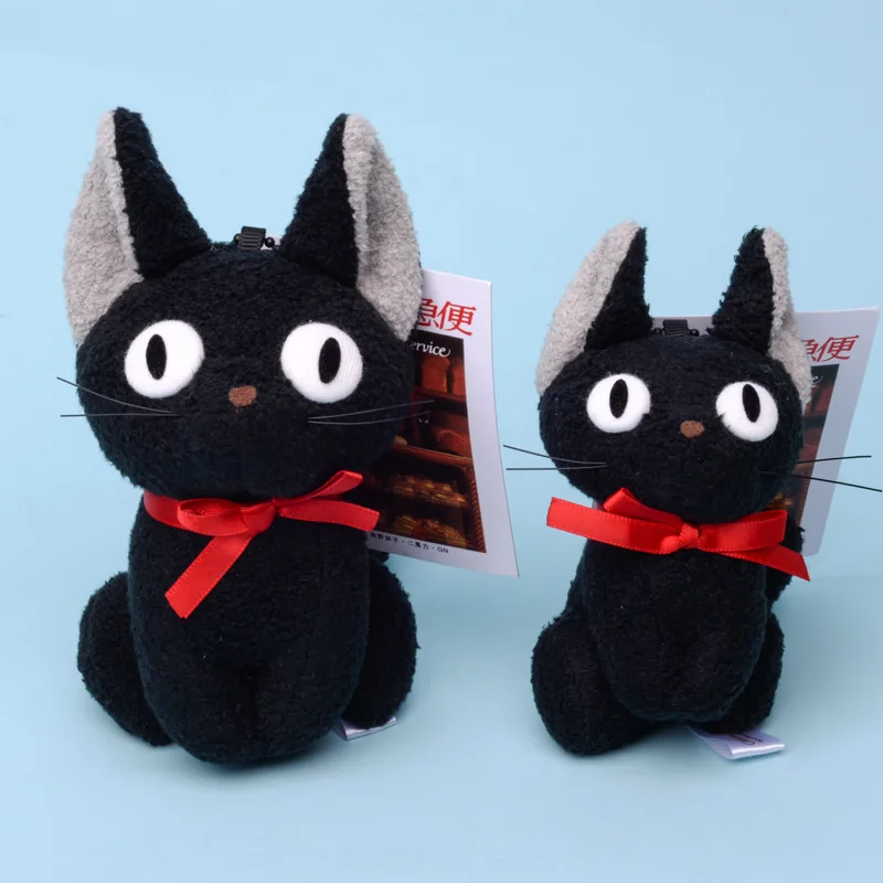 

Hayao Miyazaki Kiki's Delivery Service Black Cat Qiqi Plush Doll Pendant Toys A Girl's Heart Lovely Kawaii Gift Bag Pendant