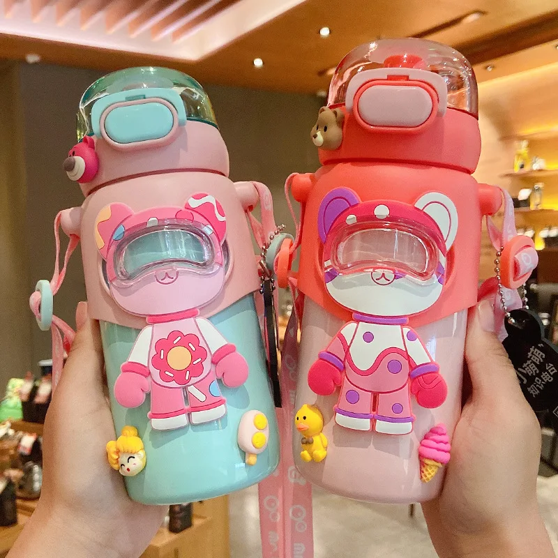 Cute Bear Thermos Cup Girls Super Cute Portable Stainless Steel Cup with Suspendable Water Cup Children's Kettle Bottle
Cute Bear Thermos Cup Girls Super Cute Portable Stainless Steel Cup with Suspendable Water Cup Children's Kettle Bottle