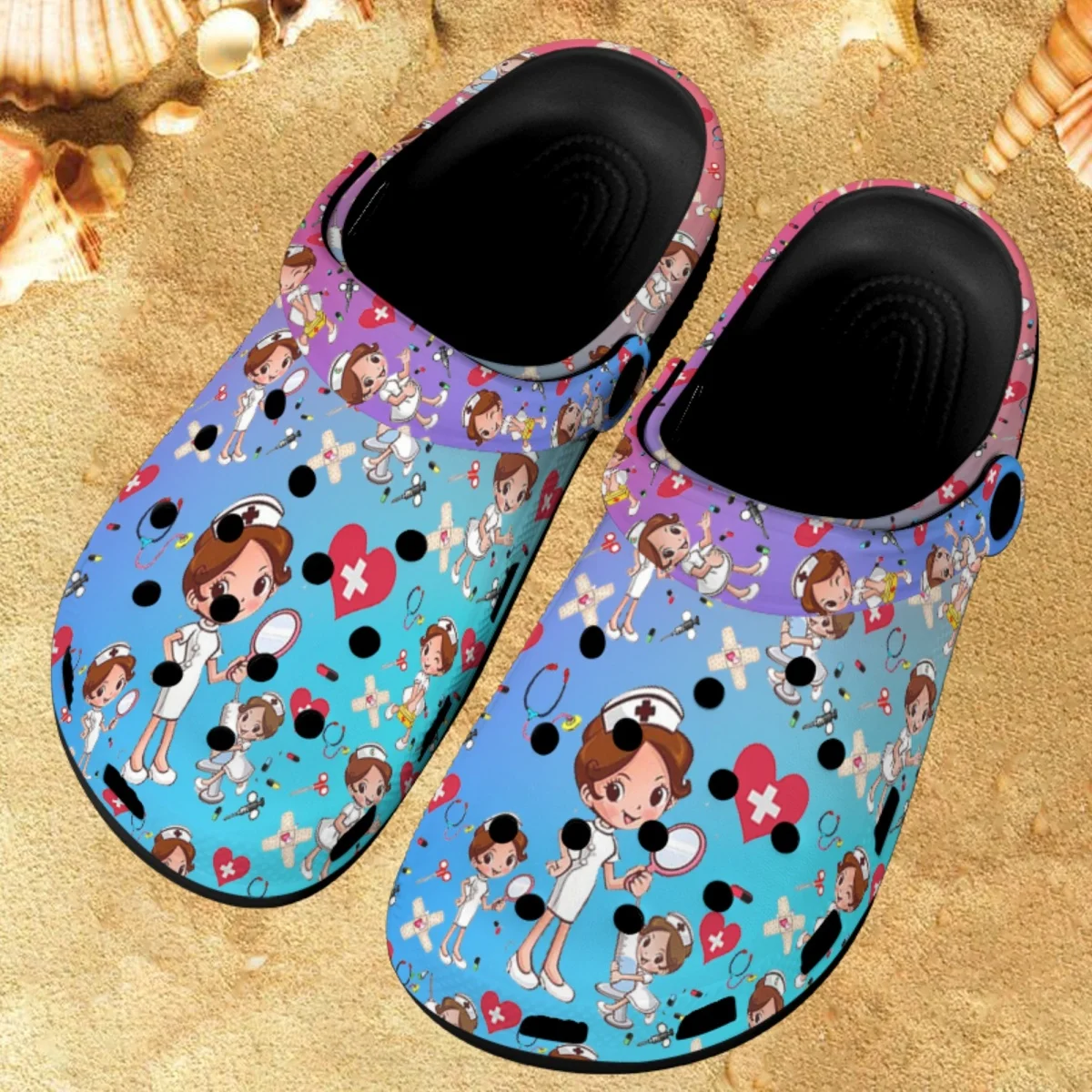 Gradient Nurse Brand Design Summer Outdoor Slippers Indoor Classic Breathable Nursing Sandals Non-slip High Quality Flat Shoes
Gradient Nurse Brand Design Summer Outdoor Slippers Indoor Classic Breathable Nursing Sandals Non-slip High Quality Flat Shoes