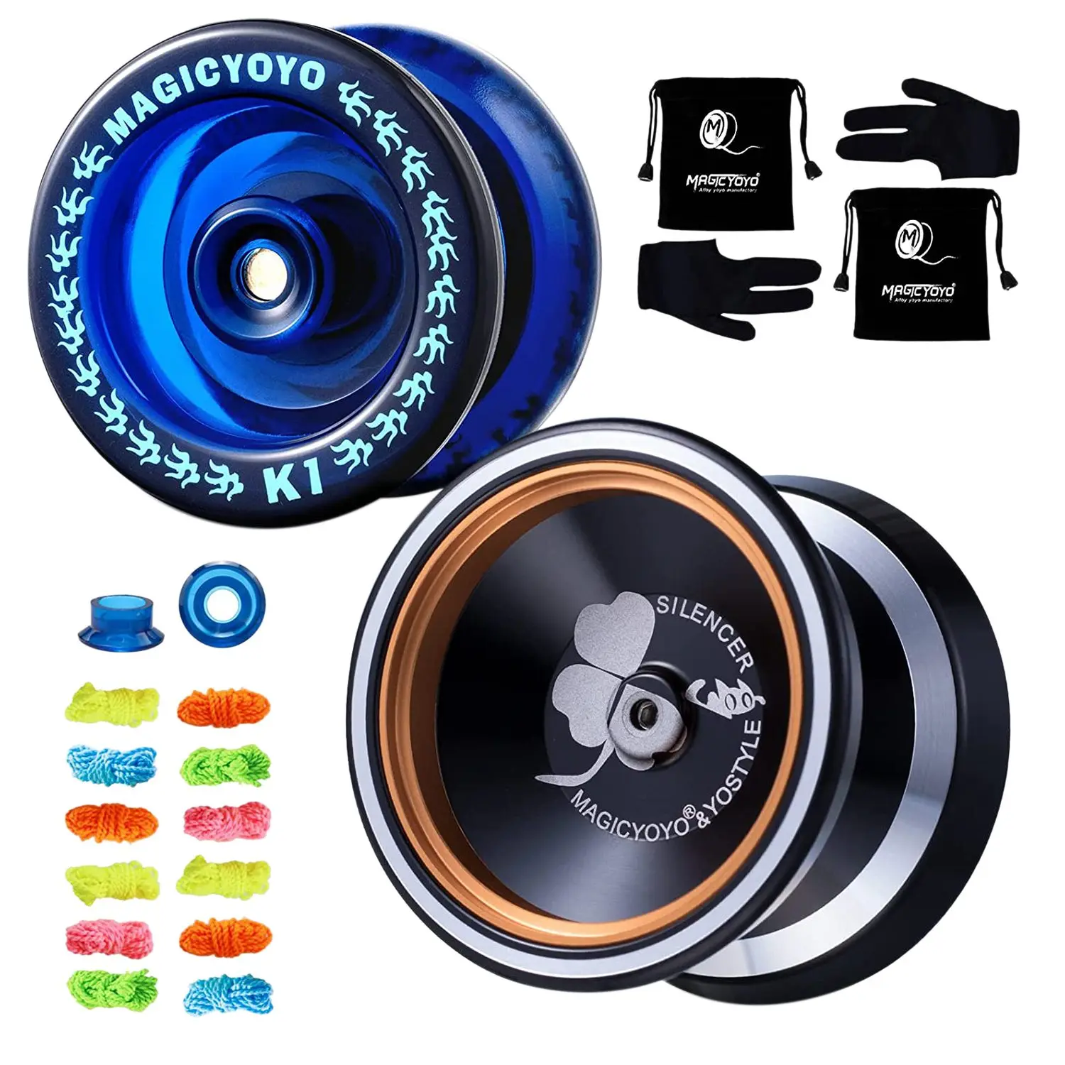 MAGICYOYO Professional Unresponsive Yoyo M001 Responsive Yoyo K1 Butterfly Metal Yoyo Ball with 10 Yoyo Strings+Yoyo Glove+Bag
MAGICYOYO Professional Unresponsive Yoyo M001 Responsive Yoyo K1 Butterfly Metal Yoyo Ball with 10 Yoyo Strings+Yoyo Glove+Bag