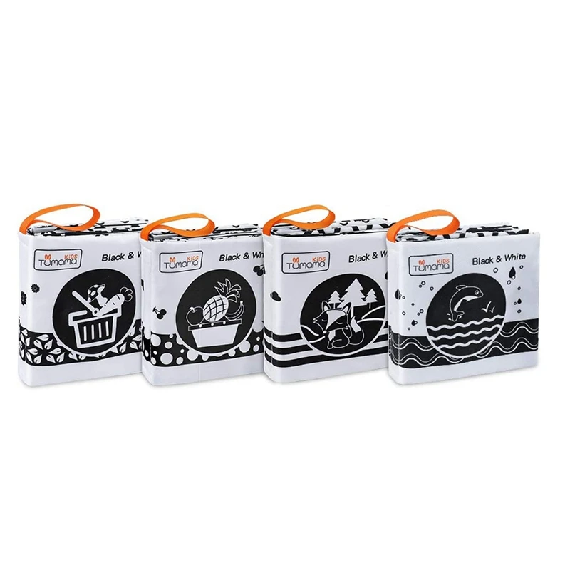 TUMAMA 4PCS Baby Soft Cloth Books Toys,Black And White Soft Books With Animals,Fruit,Vegetables Creatures Learning Toy For Baby
TUMAMA 4PCS Baby Soft Cloth Books Toys,Black And White Soft Books With Animals,Fruit,Vegetables Creatures Learning Toy For Baby