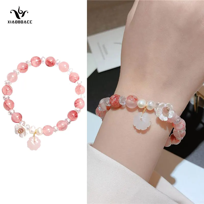 XiaoboACC Pink Crystal Bracelet for Women Korean Fashion Lucky Bracelet On Hand Wholesale
XiaoboACC Pink Crystal Bracelet for Women Korean Fashion Lucky Bracelet On Hand Wholesale