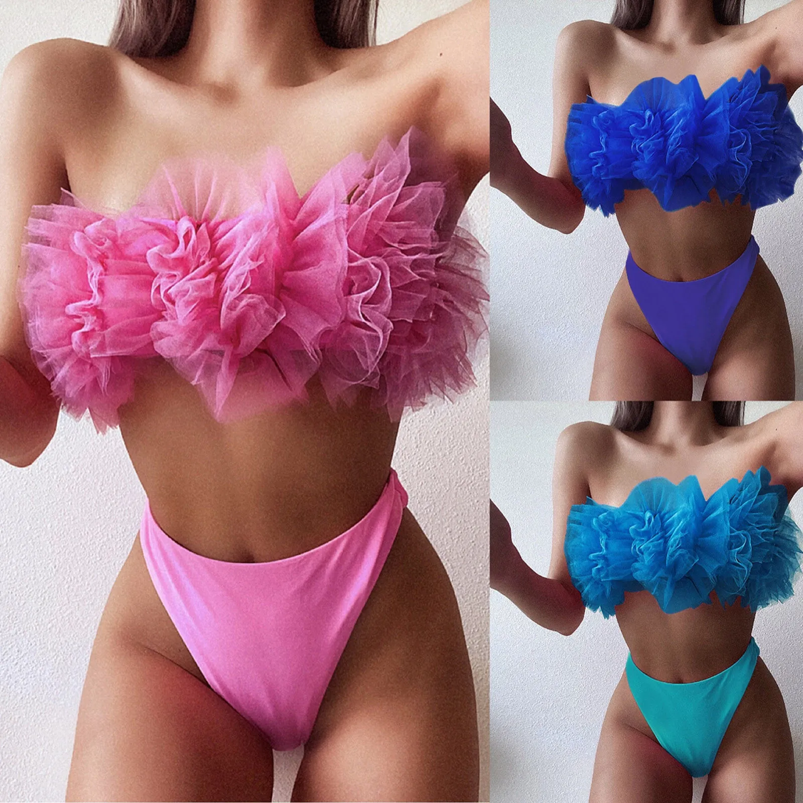 Boys Muscle Set Women Mesh Wrapped Chest Bikini Swimwear Girls Swimsuits with Padding Halter Bikini Tops for Teen Girls
Boys Muscle Set Women Mesh Wrapped Chest Bikini Swimwear Girls Swimsuits with Padding Halter Bikini Tops for Teen Girls