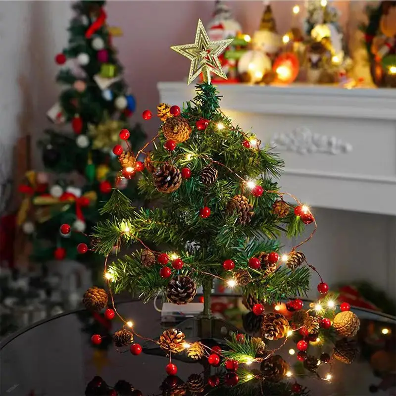 Christmas String Lights Battery Operated 20 LED Pine Cones Garland Lights Wooden Red Berry Fairy Lights For Holiday Tree Decor
Christmas String Lights Battery Operated 20 LED Pine Cones Garland Lights Wooden Red Berry Fairy Lights For Holiday Tree Decor