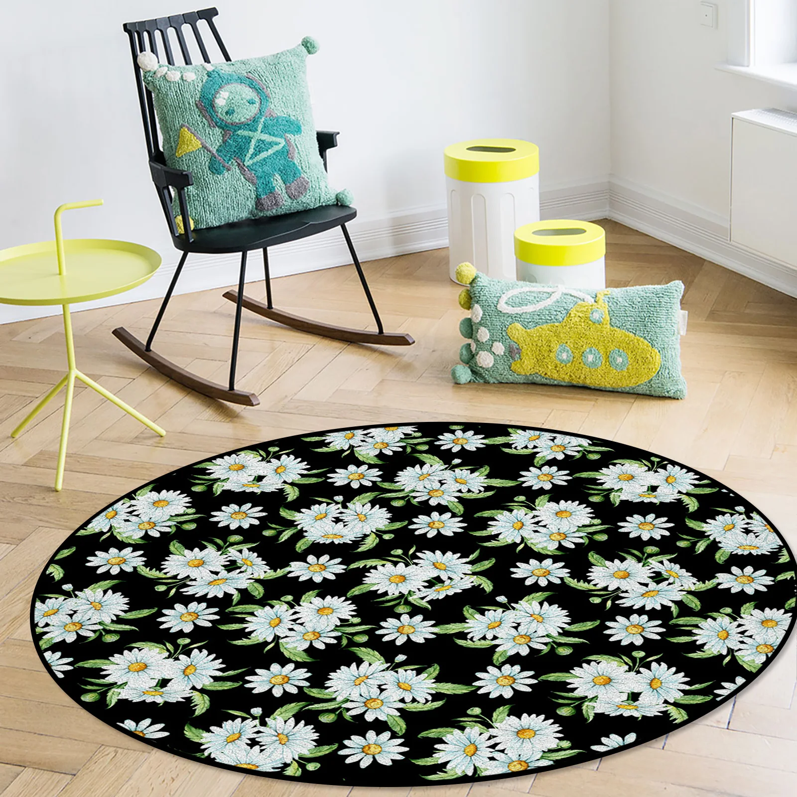 Spring Flower Daisy Watercolor Texture Round Carpets for Entrance Home Decoration Carpet for Bedroom Rug In The Living Room
Spring Flower Daisy Watercolor Texture Round Carpets for Entrance Home Decoration Carpet for Bedroom Rug In The Living Room