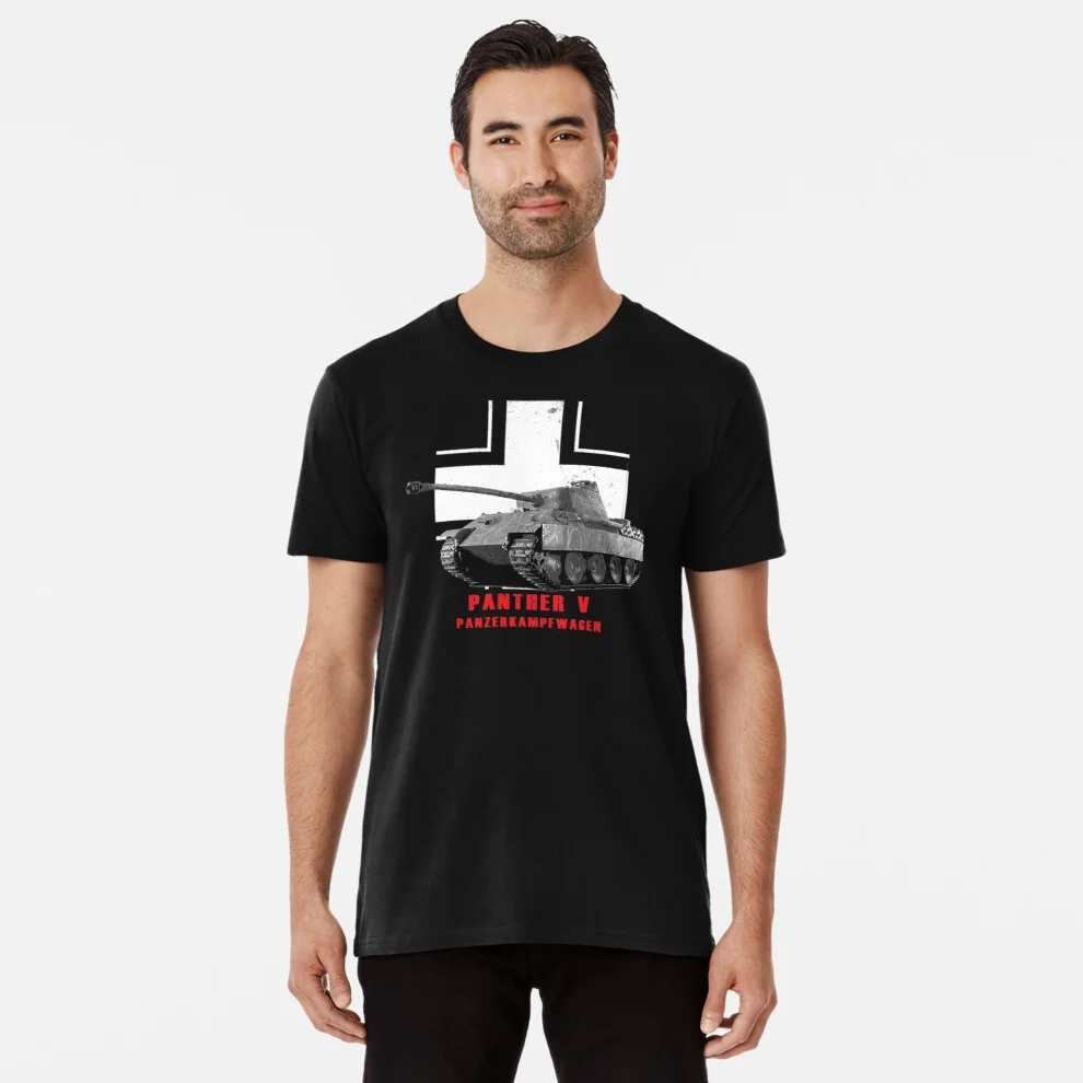 WWII Wehrmacht Panzer V Panther Tank T Shirt. New 100% Cotton Short Sleeve O-Neck Casual T-shirts Size S-3XL
WWII Wehrmacht Panzer V Panther Tank T Shirt. New 100% Cotton Short Sleeve O-Neck Casual T-shirts Size S-3XL