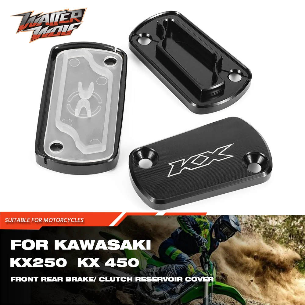 Black Front Brake Clutch Fluid Reservoir Cover For KAWASAKI KX450 KX250 Motorcycle CNC Aluminum Rear Fluid Tank Cover Oil Cap
Black Front Brake Clutch Fluid Reservoir Cover For KAWASAKI KX450 KX250 Motorcycle CNC Aluminum Rear Fluid Tank Cover Oil Cap