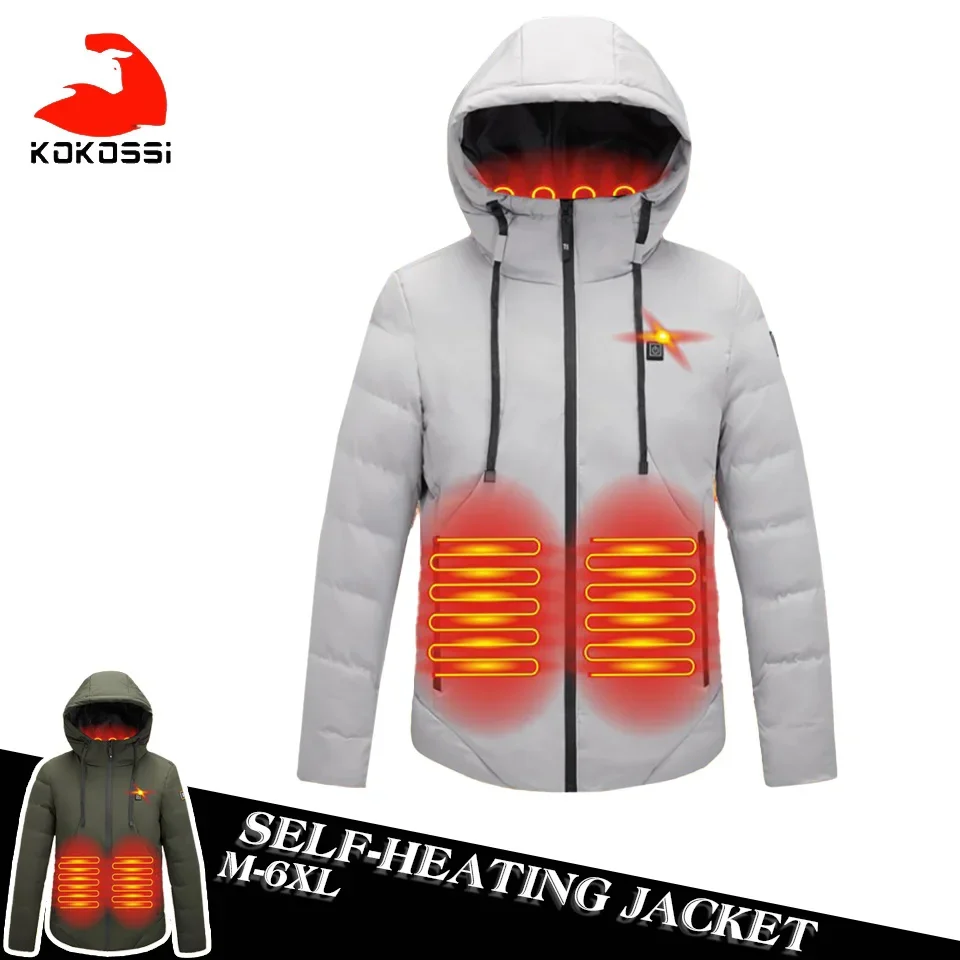 KoKossi Outdoor 4 Zone Smart Heating ded Jacket Unisex Cotton-padded Cold-resistant Jacket USB Safe Self-heating Warm Coat
KoKossi Outdoor 4 Zone Smart Heating ded Jacket Unisex Cotton-padded Cold-resistant Jacket USB Safe Self-heating Warm Coat
