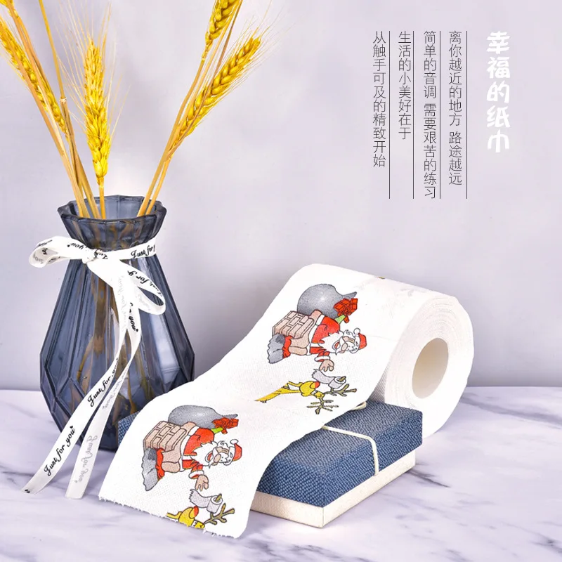 Christmas Toilet Tissue Home Santa Claus Print Bath Toilet Roll Paper Christmas Supplies Xmas Decor Tissue Roll Creative Gifts
Christmas Toilet Tissue Home Santa Claus Print Bath Toilet Roll Paper Christmas Supplies Xmas Decor Tissue Roll Creative Gifts
