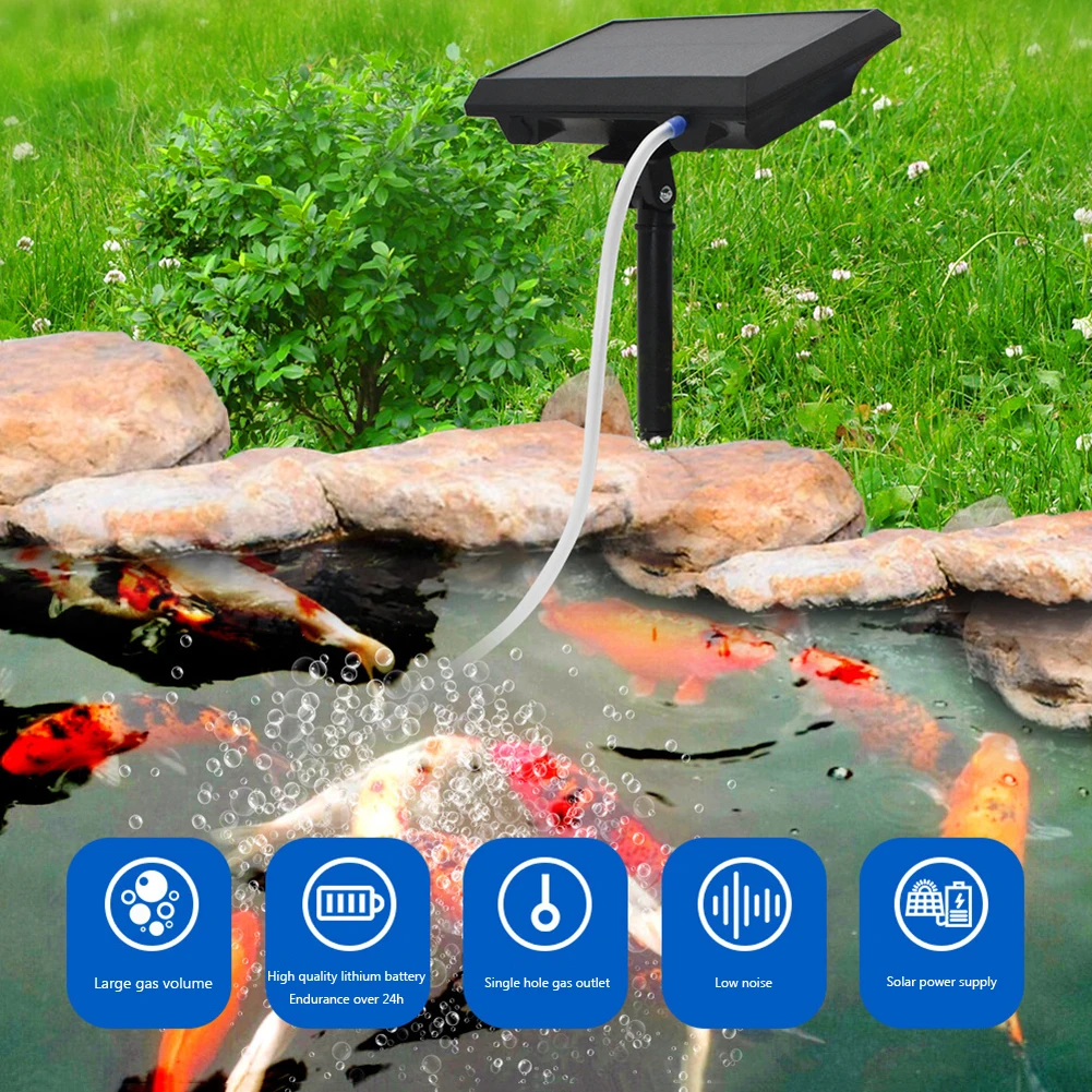 Energy-Saving Solar Air Ground Pump Oxygenator Fish Tank Pond Aquarium Oxygen Hoses Aerator Outdoor Fishing Rotary Aquarium Tool
Energy-Saving Solar Air Ground Pump Oxygenator Fish Tank Pond Aquarium Oxygen Hoses Aerator Outdoor Fishing Rotary Aquarium Tool