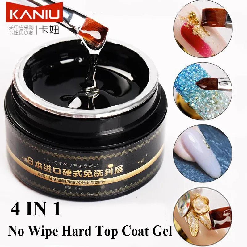 KANIU 4 in1 No Wipe Hard Top Coat Gel 15ml Reinforcement Shape Nails Sticky Gel 3D Design Glue UV LED Soak Off Nail Gel Polish
KANIU 4 in1 No Wipe Hard Top Coat Gel 15ml Reinforcement Shape Nails Sticky Gel 3D Design Glue UV LED Soak Off Nail Gel Polish