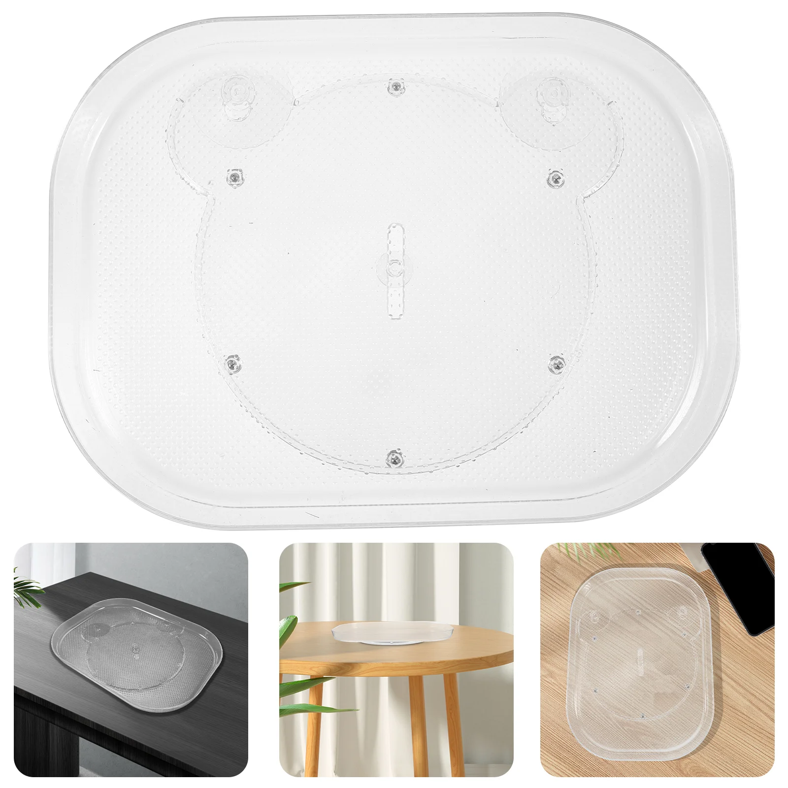 Transparent Turntable 360 Degree Organizer Rectangular Refrigerator Small Rotating Tray PC Kitchen Cabinet Clear
Transparent Turntable 360 Degree Organizer Rectangular Refrigerator Small Rotating Tray PC Kitchen Cabinet Clear