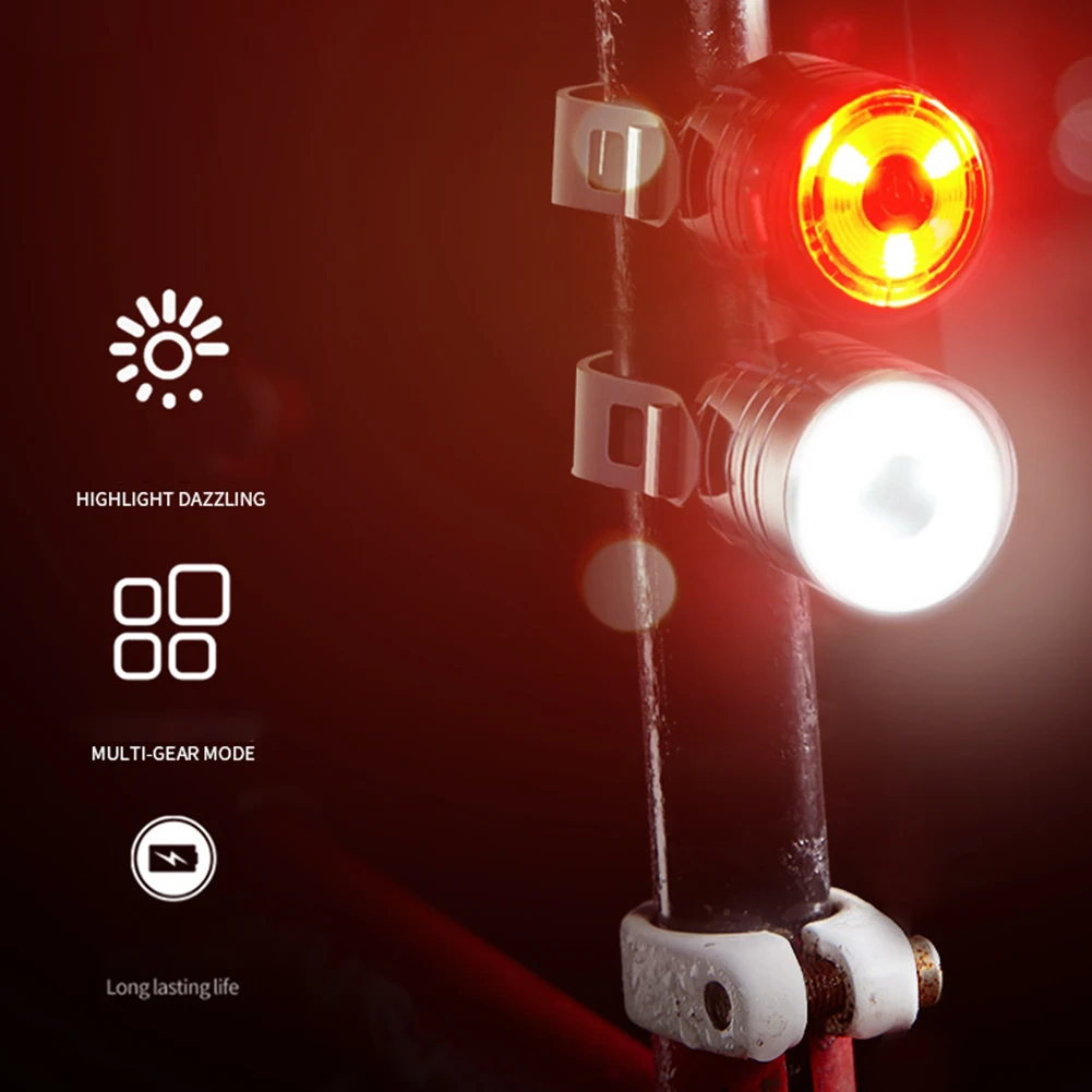 Bicycle Front And Rear Lights Bicycle Tail Light Flashes Strong Light Night Riding Red Light White Bicycle Accessories
Bicycle Front And Rear Lights Bicycle Tail Light Flashes Strong Light Night Riding Red Light White Bicycle Accessories