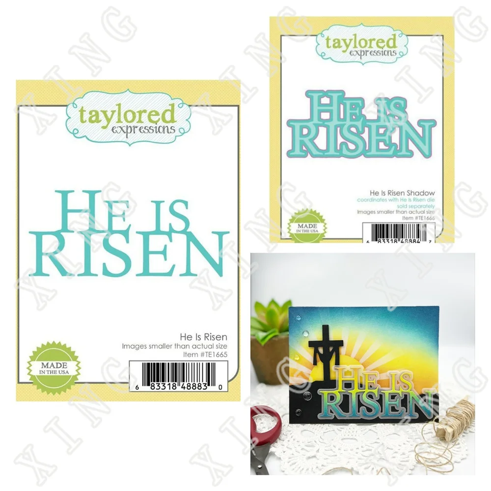 2022 Spring New He is Risen cutting Dies Diy Craft Wax Paper Scrapbooking Greeting Card Diary Album Decoration Embossing Molds
2022 Spring New He is Risen cutting Dies Diy Craft Wax Paper Scrapbooking Greeting Card Diary Album Decoration Embossing Molds