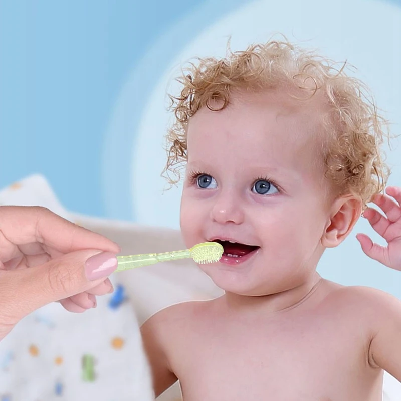 Набор детских зубных щеток, силиконовая щетка для чистки полости рта, мягкая щетина, для обучения малышу, уход за зубами 
Набор детских зубных щеток, силиконовая щетка для чистки полости рта, мягкая щетина, для обучения малышу, уход за зубами