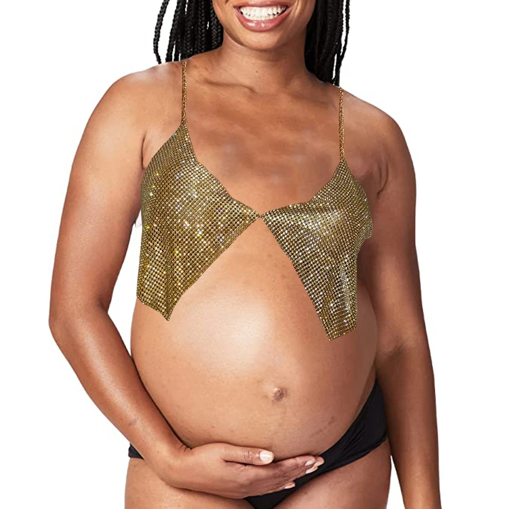Bling Silver Gold Rhinestones Halter Bra Crop Top Women Sexy Backless Deep V Neck See Through 2022 Summer Beach Tank Tops
Bling Silver Gold Rhinestones Halter Bra Crop Top Women Sexy Backless Deep V Neck See Through 2022 Summer Beach Tank Tops