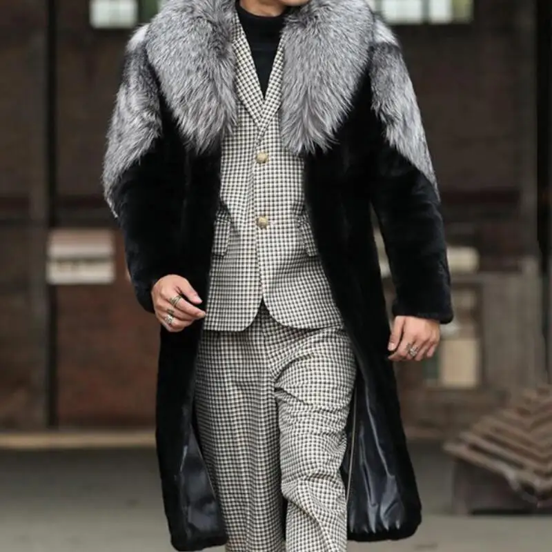 Autumn and Winter Men's New Personality Plus Size Fashion Full Matching Casual Lapel Loose Imitation Fox Fur Coat S-6XL
Autumn and Winter Men's New Personality Plus Size Fashion Full Matching Casual Lapel Loose Imitation Fox Fur Coat S-6XL