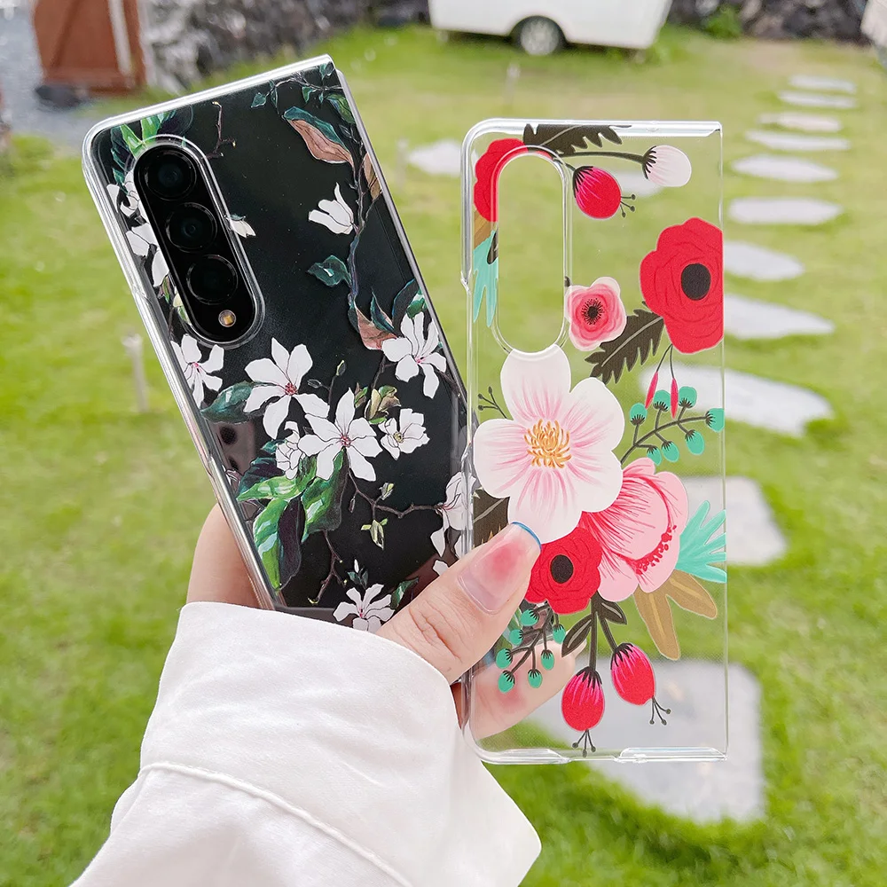For Samsung Galaxy Z Fold 4 3 Case Vintage Flowers Painted Transparent Shockproof Hard Back Cover For Samsung ZFold4 ZFold3 Case
For Samsung Galaxy Z Fold 4 3 Case Vintage Flowers Painted Transparent Shockproof Hard Back Cover For Samsung ZFold4 ZFold3 Case
