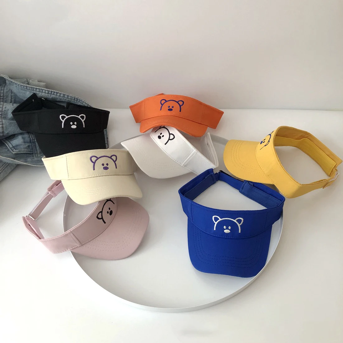 Summer Spring Kids Hollow Visors Kawaii Cartoon Bear Sun Hats Baby Adjustable Outdoor Headband Caps for Boys Girls Accessories
Summer Spring Kids Hollow Visors Kawaii Cartoon Bear Sun Hats Baby Adjustable Outdoor Headband Caps for Boys Girls Accessories