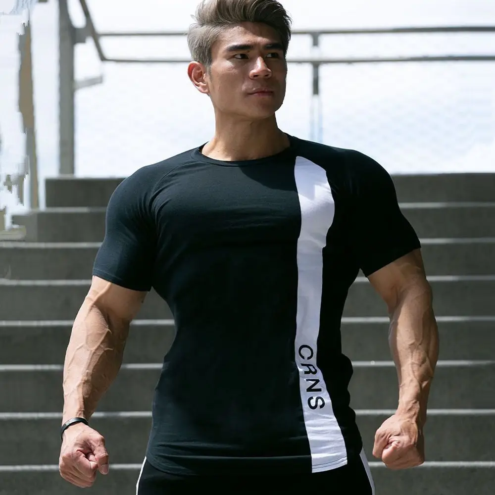 Gym Skinny T-shirt Men Cotton Short sleeve t shirt New Summer Fitness Bodybuilding Male Casual O-Neck Tee shirt Tops Clothing
Gym Skinny T-shirt Men Cotton Short sleeve t shirt New Summer Fitness Bodybuilding Male Casual O-Neck Tee shirt Tops Clothing