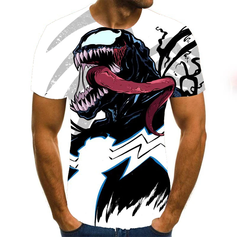 Cartoon Venom Graphic T-Shirt Men And Women 3D Printing Casual Round Neck Short-Sleeved Male T-Shirt Streetwear Summer Tops Tees
Cartoon Venom Graphic T-Shirt Men And Women 3D Printing Casual Round Neck Short-Sleeved Male T-Shirt Streetwear Summer Tops Tees