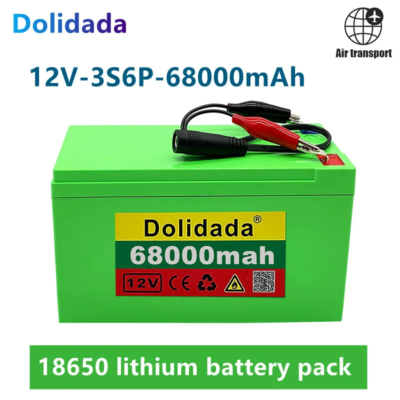 NEW 12V 68Ah 18650 lithium battery pack 3S6P built-in high current 30A BMS for sprayers, electric vehicle batterie
NEW 12V 68Ah 18650 lithium battery pack 3S6P built-in high current 30A BMS for sprayers, electric vehicle batterie