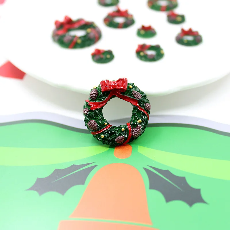 10pcs Resin Christmas Wreath Material Scrapbook Planar Flatback Scrapbooking Material Embellishments Diy Phone Decor Supplies
10pcs Resin Christmas Wreath Material Scrapbook Planar Flatback Scrapbooking Material Embellishments Diy Phone Decor Supplies