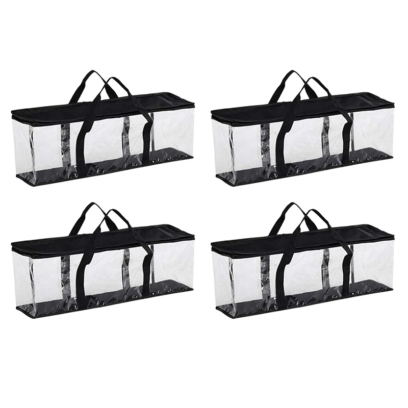 

Top 4X Large Clear Holds DVD CD Storage Holder Easy Zip Closure Carry Bag Organizer