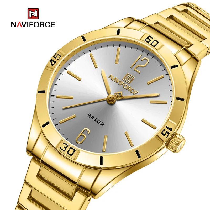 NAVIFORCE Women Watches Stainless Steel Waterproof Luxury Quartz Watch Simple Fashion Personality Wristwatches Relogio Feminino
NAVIFORCE Women Watches Stainless Steel Waterproof Luxury Quartz Watch Simple Fashion Personality Wristwatches Relogio Feminino