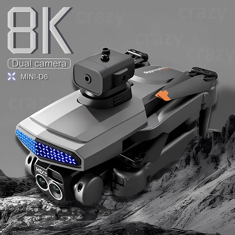 Новинка D6 мини Дрон препятствия складной Квадрокоптер 4K 8K профессиональный HD Двойная камера Радиоуправляемый Дрон детские игрушки подарок на день рождения
Новинка D6 мини Дрон препятствия складной Квадрокоптер 4K 8K профессиональный HD Двойная камера Радиоуправляемый Дрон детские игрушки подарок на день рождения