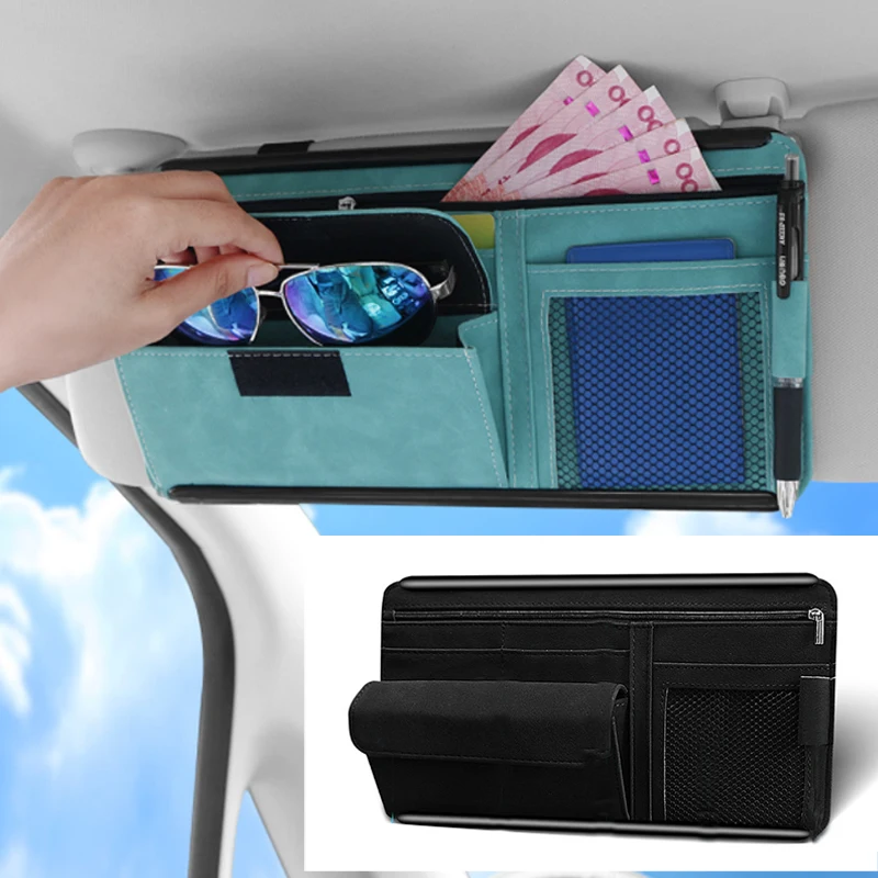 Multi-Pocket Car Sun Visor Organizer Pocket Car Document Storage Pouch Pen Holder Sunglasses Clip Bag Auto Interior Accessories
Multi-Pocket Car Sun Visor Organizer Pocket Car Document Storage Pouch Pen Holder Sunglasses Clip Bag Auto Interior Accessories