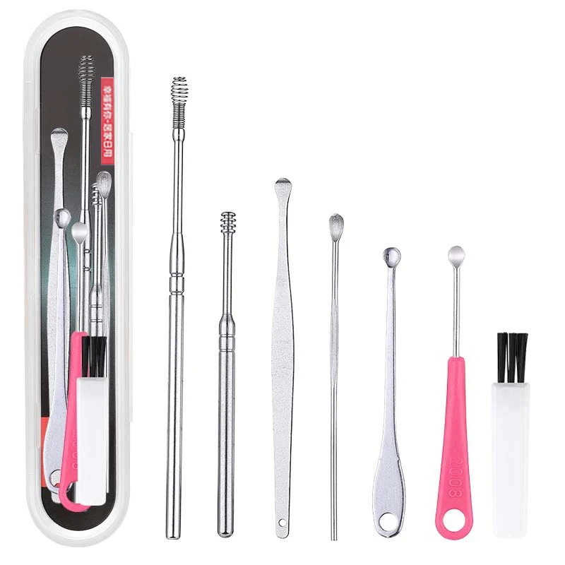 7Pcs/Set Ear Wax Pickers Stainless Steel Earpick Wax Remover Curette Ear Pick Cleaner Ear Cleaner Spoon Care Ear Clean Tool
7Pcs/Set Ear Wax Pickers Stainless Steel Earpick Wax Remover Curette Ear Pick Cleaner Ear Cleaner Spoon Care Ear Clean Tool