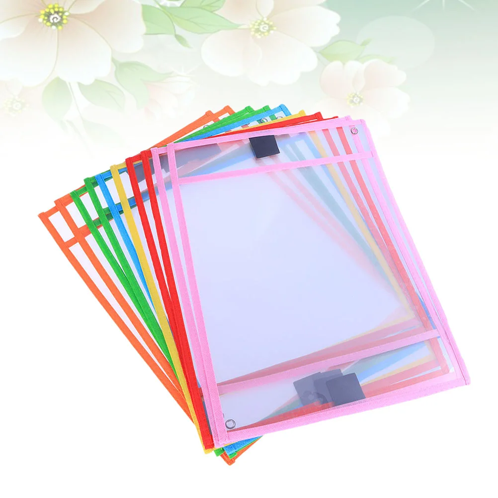 30 Pcs Write Wipe Pockets Dry Erase Sleeves Rewritable Resuable Child Random Color
30 Pcs Write Wipe Pockets Dry Erase Sleeves Rewritable Resuable Child Random Color